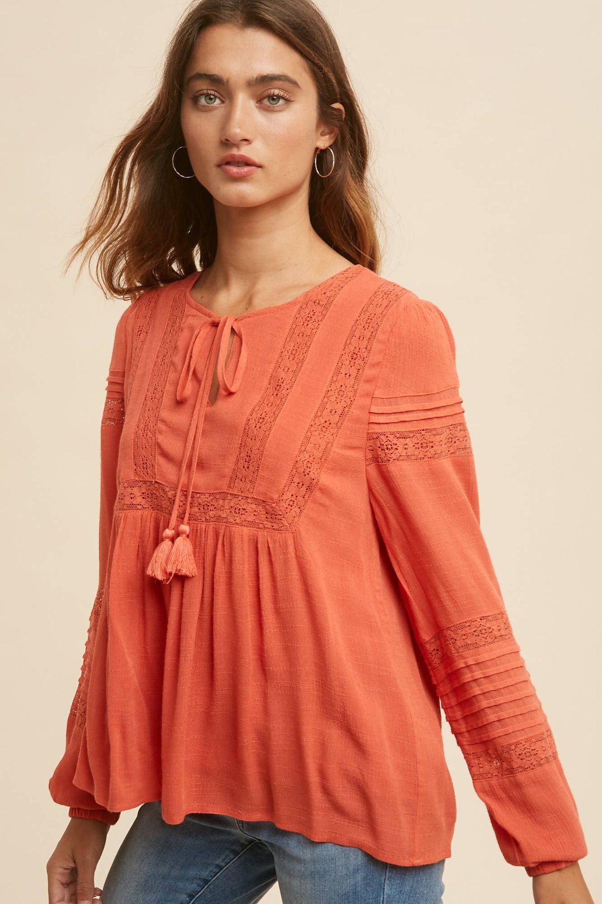 Boho Peasant Top