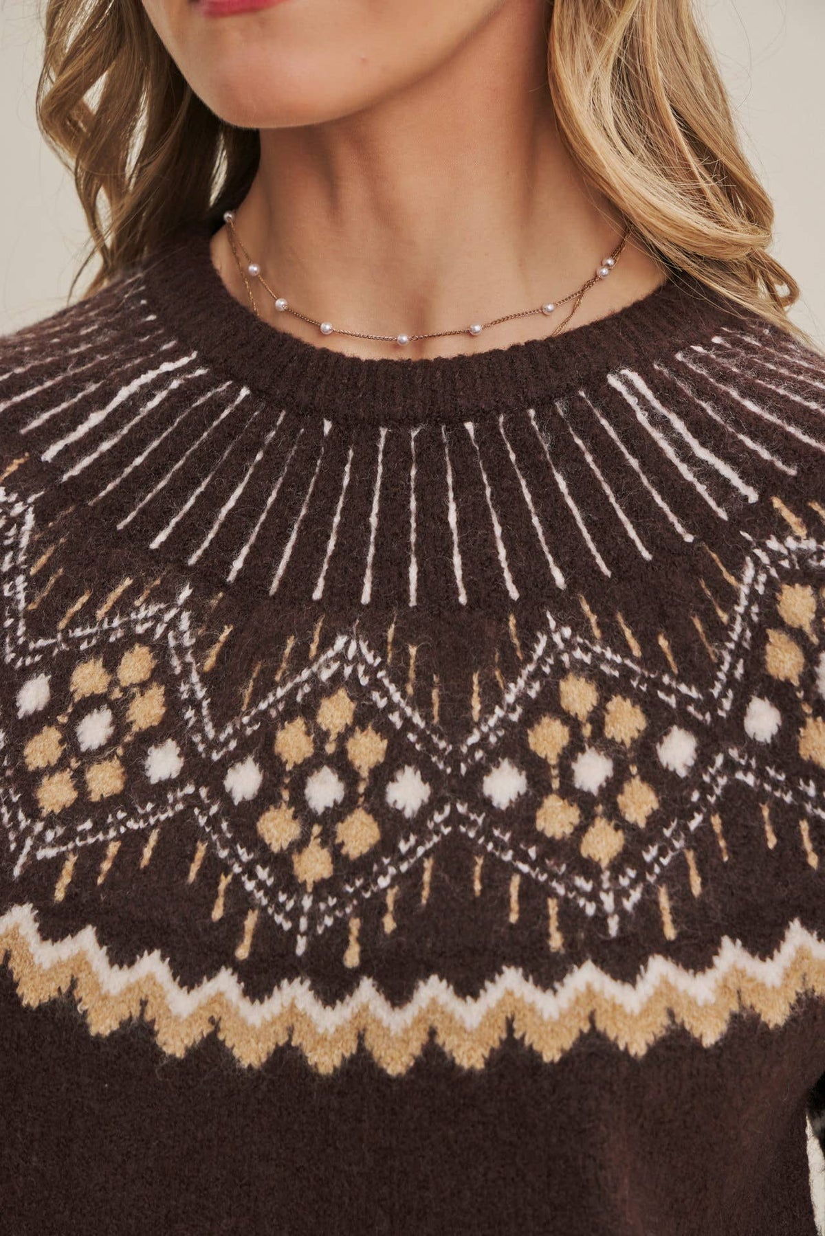 Fireside Nordic Sweater Top