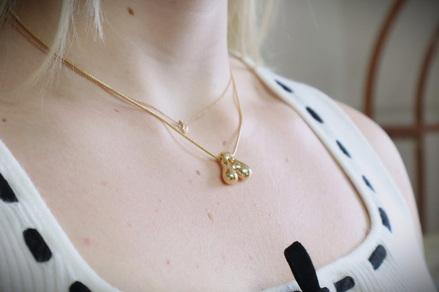 Bubble Monogram Necklace