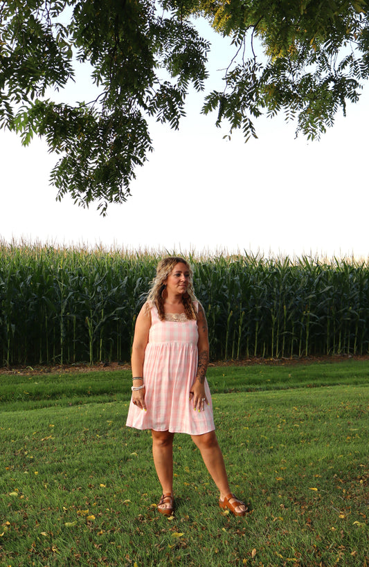 Pink Gingham Dress