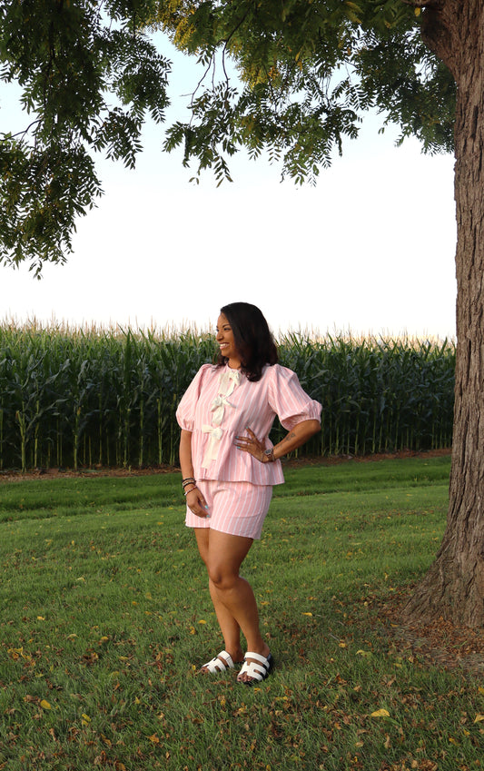 Pink Sailor Top