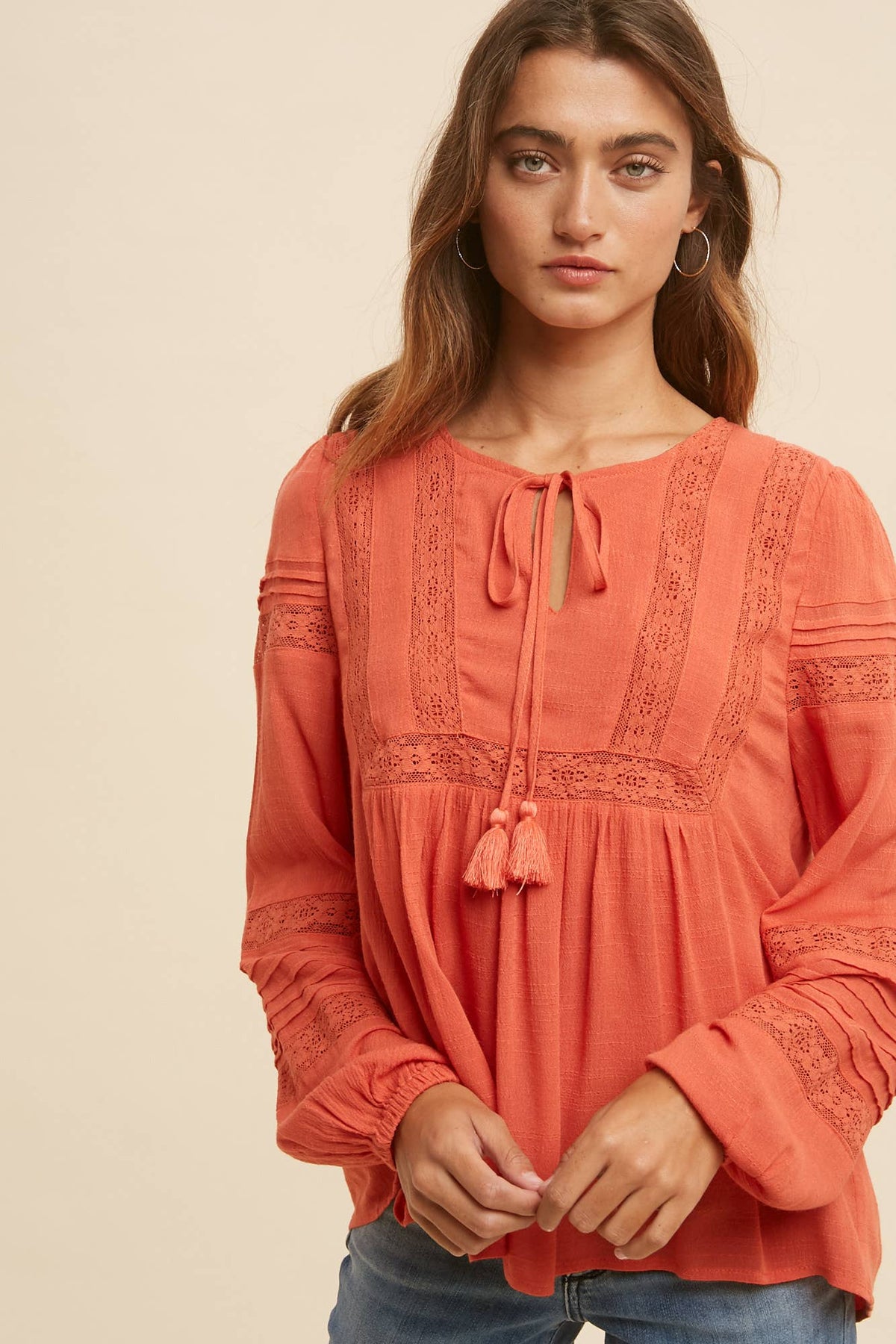 Boho Peasant Top