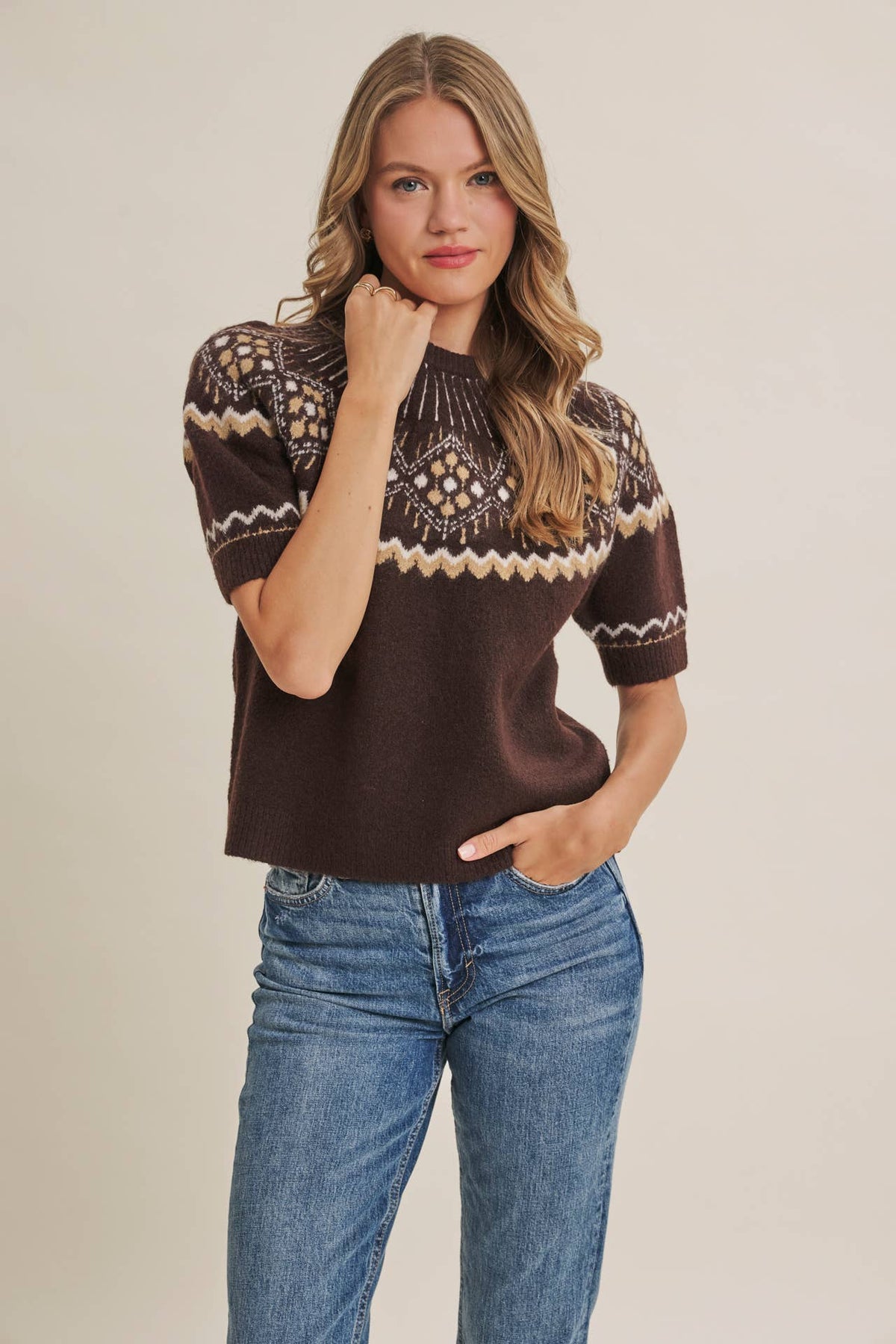 Fireside Nordic Sweater Top