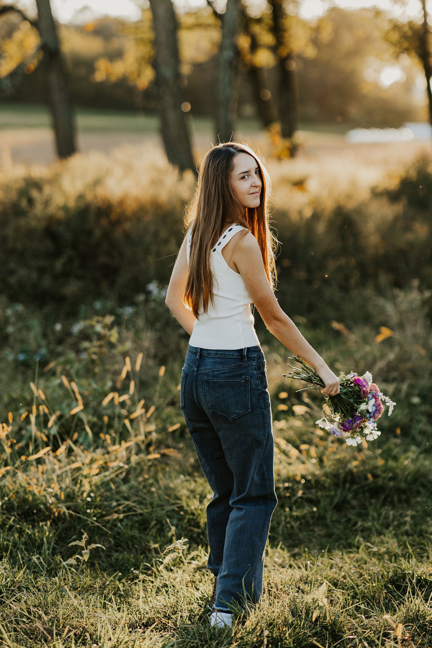Black Washed Wide Leg Jean
