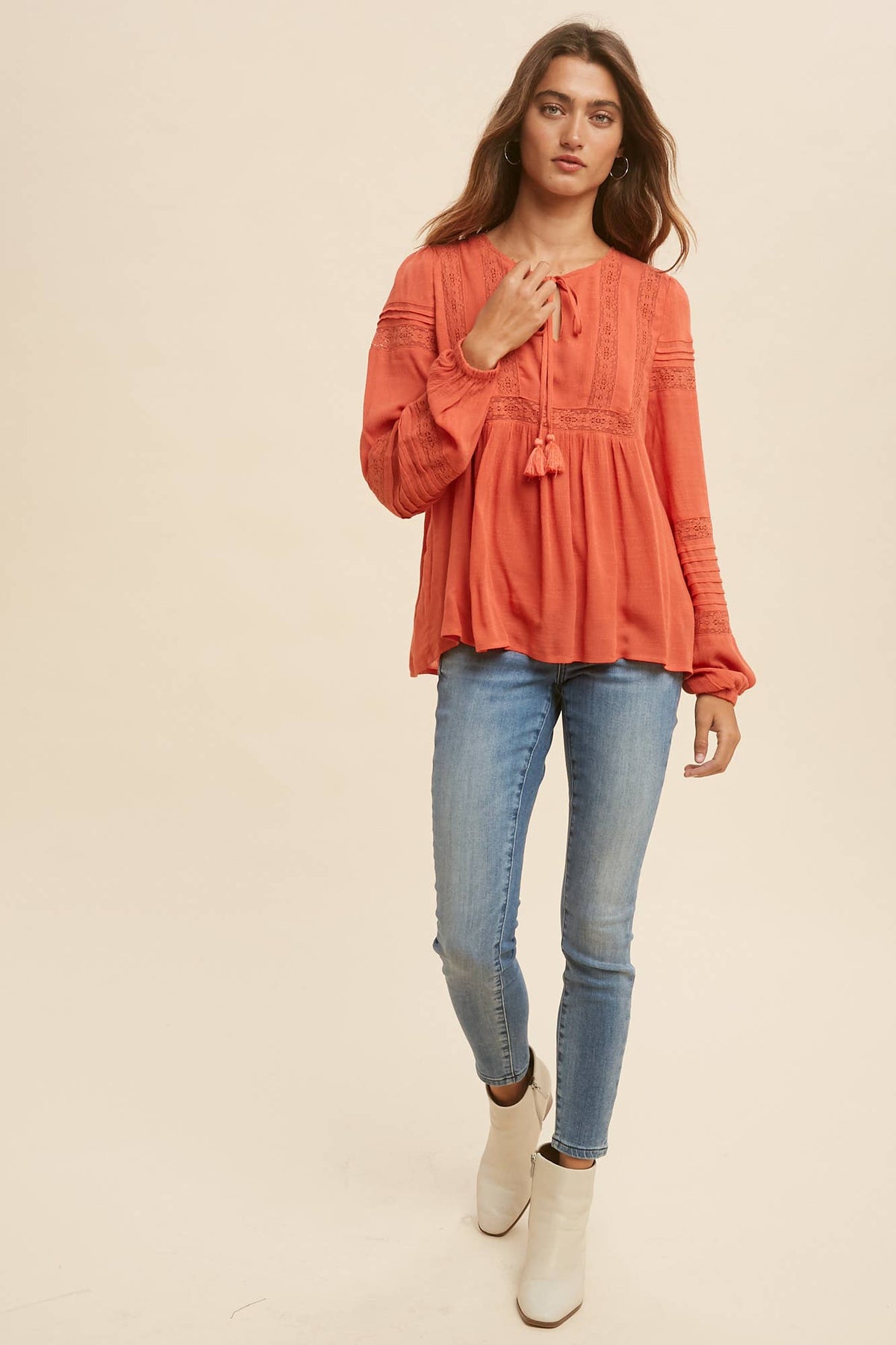 Boho Peasant Top