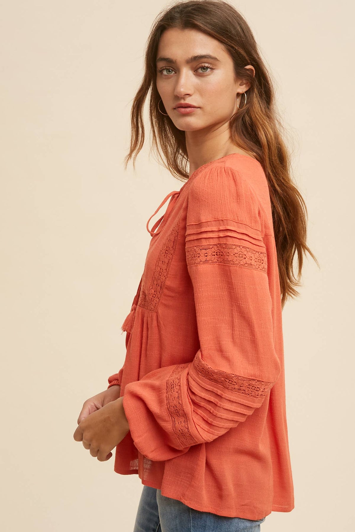 Boho Peasant Top