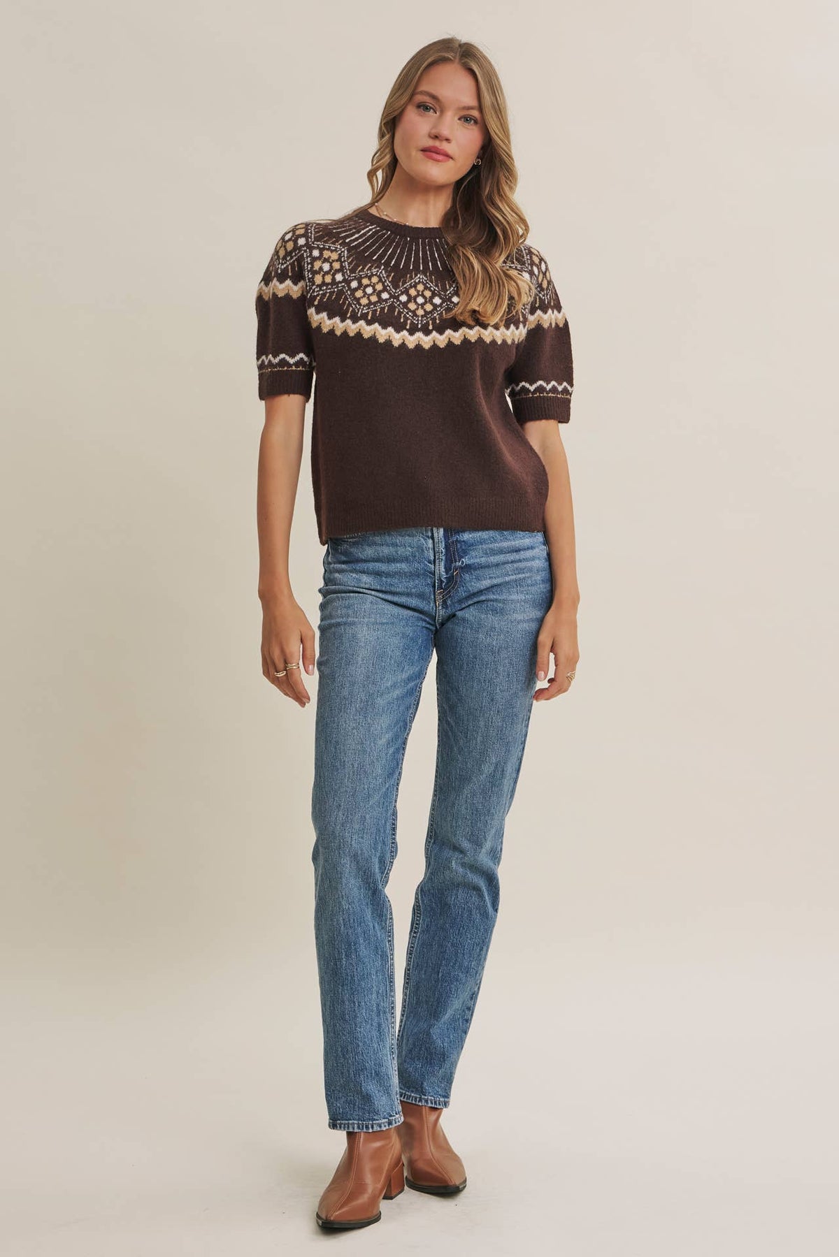 Fireside Nordic Sweater Top