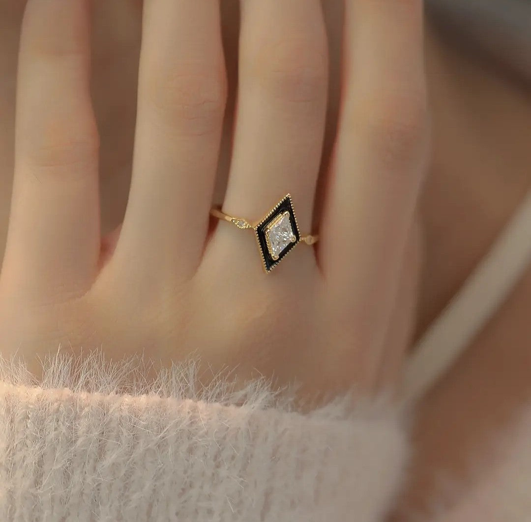Gold Rhombus Ring
